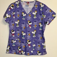 Peanuts Snoopy Joe Cool Cotton Scrub Top Nursing Wmn S Keep Cool And Carry On