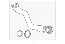 GM OEM 11-13 Regal Cooling Intercooler-Air Inlet Tube 23163572