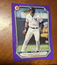 Bowman 2025 Dillon Lewis #BP-148 New York Yankees Purple Parallel /250