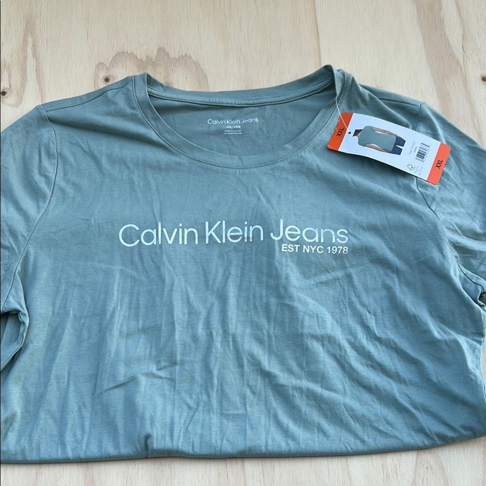 Calvin Klein Jeans Green T-Shirt XXL