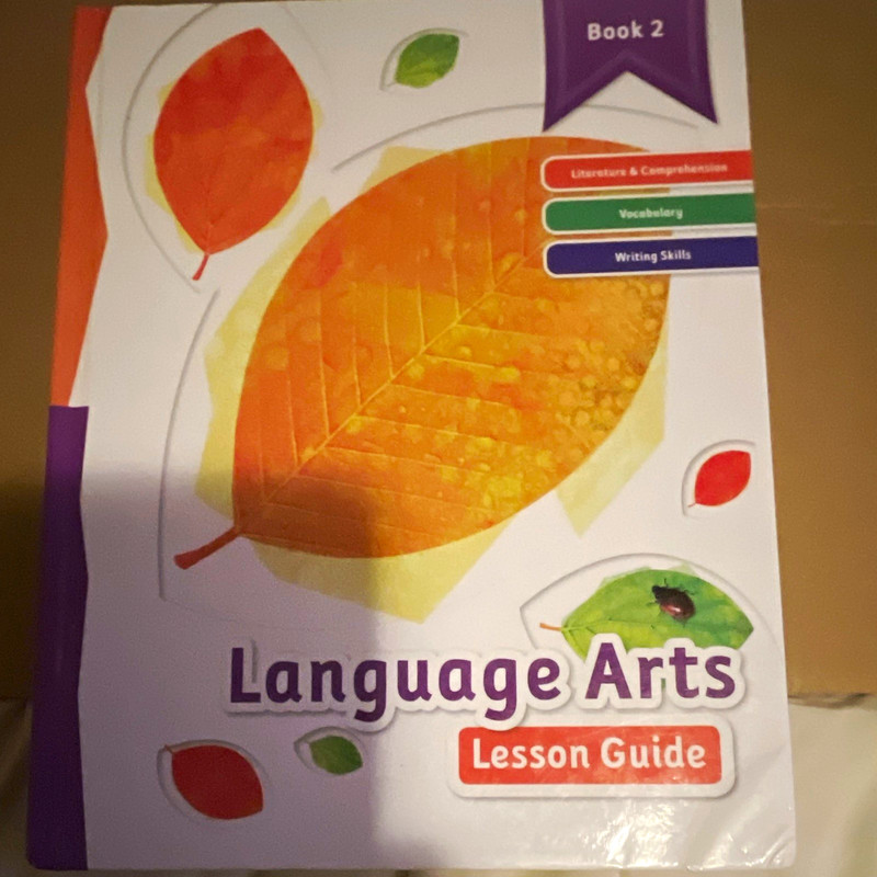 K12 Language Arts Lesson Guide Book 2 - Vocabulary Writing Literature Hardcover