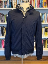 Scotch Soda Navy Harrington Bomber Jacket Amsterdam Couture Men's Medium MINT