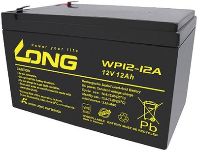 Bleiakku 12V 12Ah AGM mit VdS F2 6,3mm für USV UPS UPC Notstrom