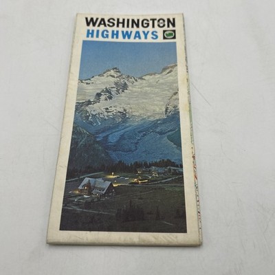 1970 Washington State-issued Vintage Road Map
