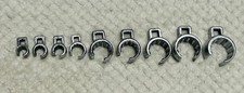 Bonney USA Deep Flare Nut Crowfoot Wrench Lot of 9 Pcs -List In Description