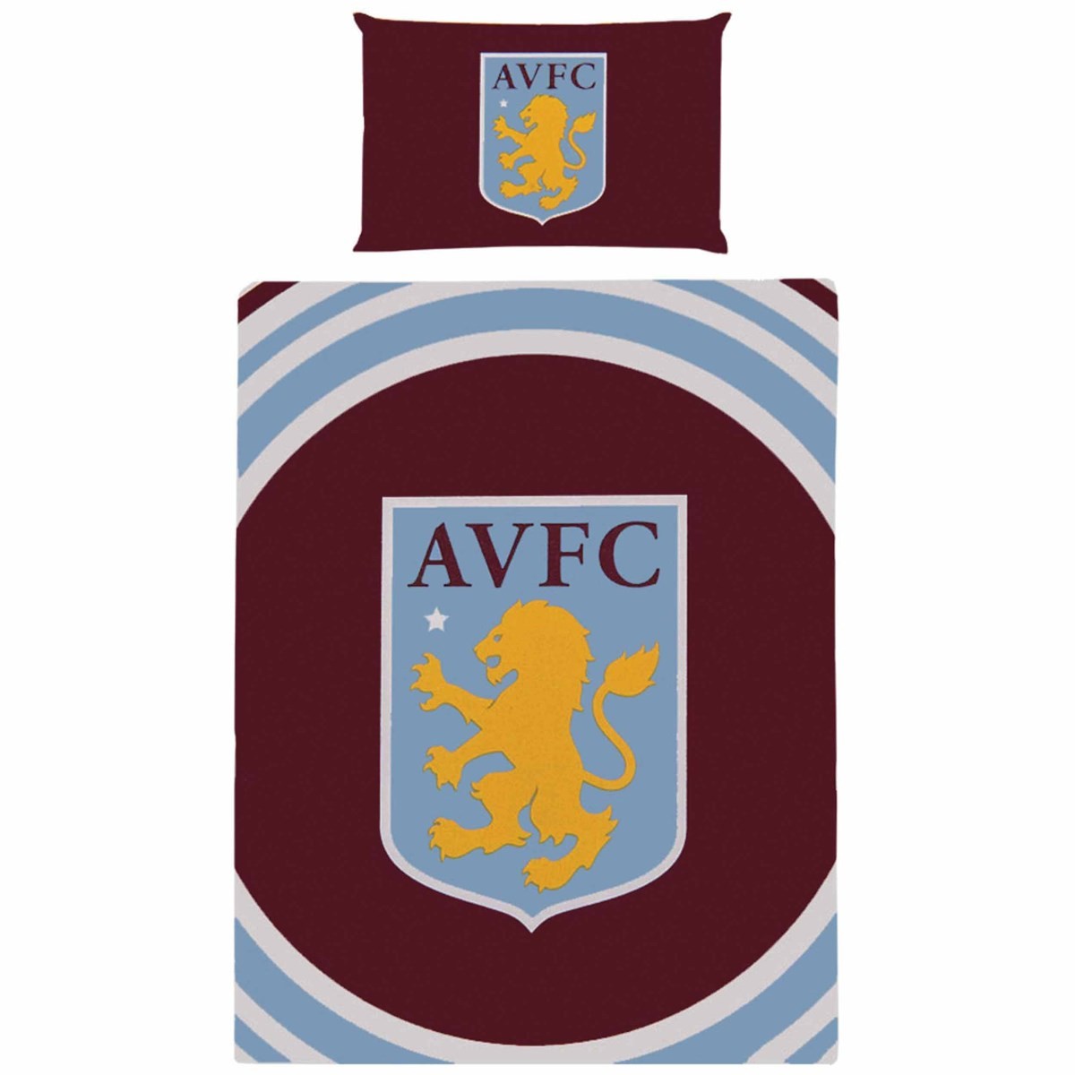 Aston Villa Pulse FC Single Duvet Set, Bedroom, Sports, Gift