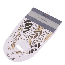 Bamboo Muslin Baby Snap Bibs 3 Pack Savannah Print Soft