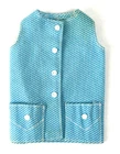 Vintage Barbie Francie Doll Right For Stripes 3367 Blue Vest Jacket Top 1972