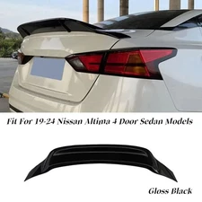 FOR 2019-24 NISSAN ALTIMA R STYLE GLOSS BLACK HIGH KICK DUCKBILL TRUNK SPOILER