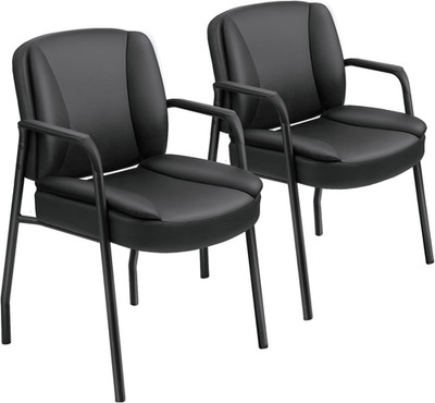 JUMMICO Office Guest Chair Reception Chair for Office Reception Lobby PU Leather