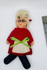 Vintage Handmade Cloth Doll Yarn Hair Dream San Francisco Folk Art