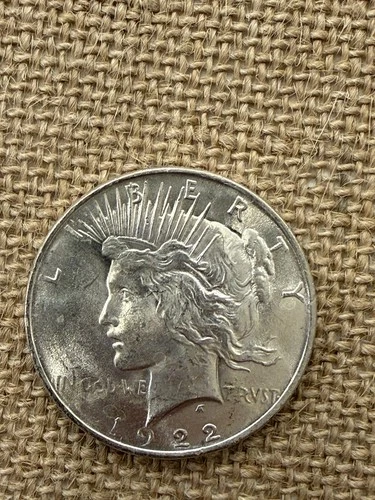 1922 P "Peace" Silver Dollar - Uncirculated Condition