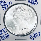 1925 BU UNCIRCULATED SILVER PEACE DOLLAR AUTHENTIC U.S. MINT FREE SHIPPING 5916