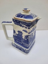 Vintage blue and white willow