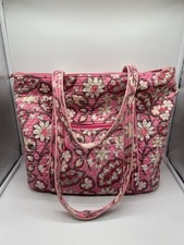 Vera Bradley Blush Pink Baby Diaper Bag Quilted Tote Carry All Bag