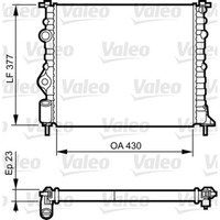 KüHler MotorküHlung Valeo 731378 FüR Dacia Renault Logan Megane I Sandero Kangoo