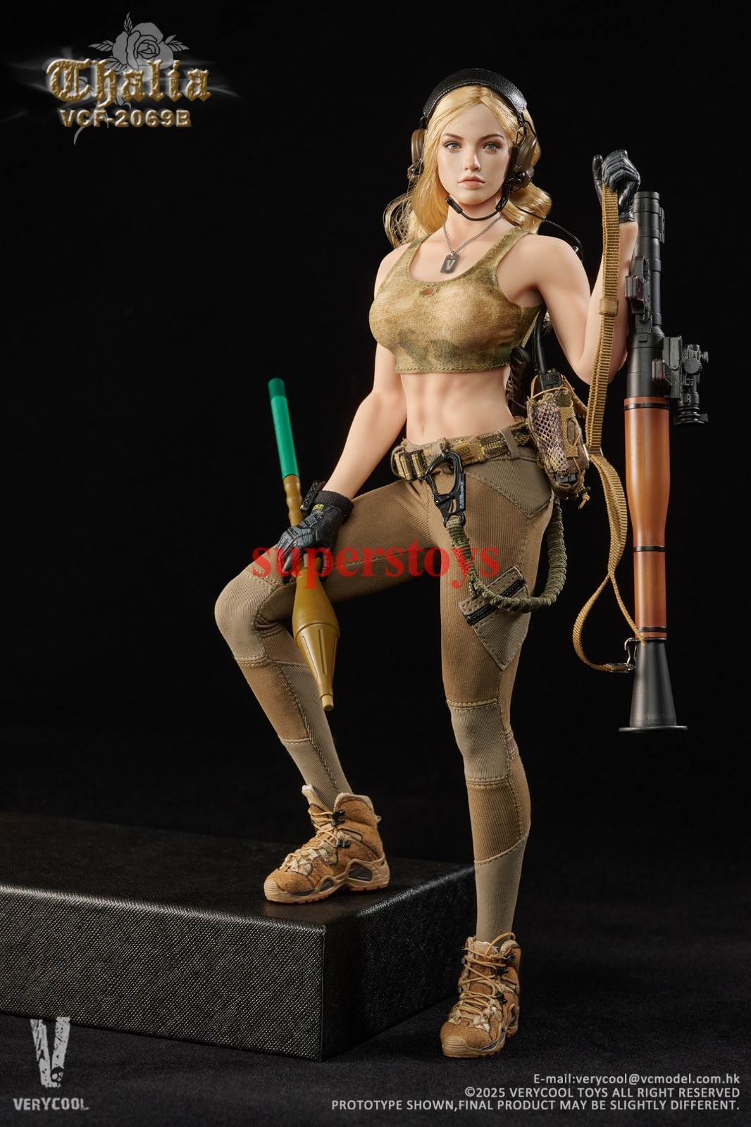 Presale VERYCOOL VCF-2069B 1/6 Desert Female Soldier Thalia Action Figure Model