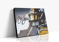Football Autograph Canvas - LeVeon Bell - Game Face