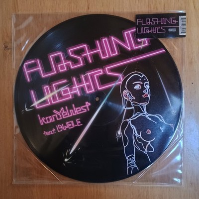 kanYeWest Feat. Dwele    Flashing Lights 12'' UK-2008 1st PRESS VG++