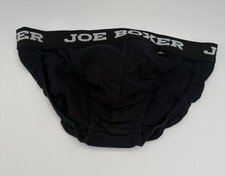 Vintage Joe Boxer Black Bikini Brief Size Large 36 - 38
