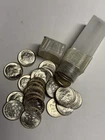 GEM BU Roll of 50 1962-D Roosevelt Silver Dimes, U.S. $5 Coins UNCIRCULATED