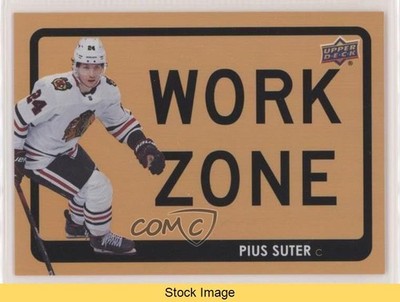 2021-22 Upper Deck Series 1 Work Zone Pius Suter #WZ-10 READ y0i
