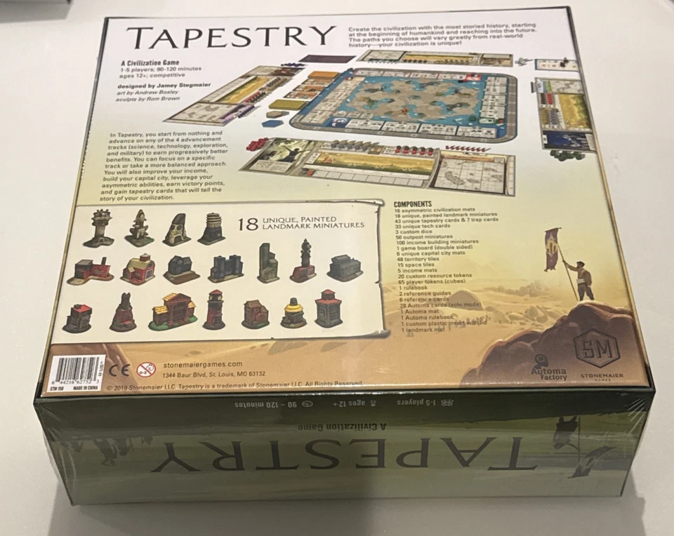 Tapestry A Civilization Game James Stegmaier Automa Factory Board Game Sealed - Image 3 of 4