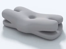 Double Layer Pillow Faux Cotton Breathable Dual Texture Multi Purpose Comfortabl