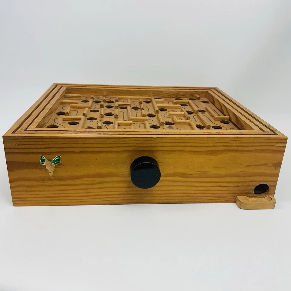 VTG Sweden Brio Labyrinth Wooden Maze Game Box 1950s Labyrintspel 18376 - Image 3 of 4