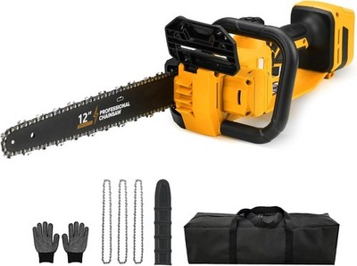 Brushless Electric Chainsaw 12'' Cordless Tool Only Dewalt 20V/60V Battery