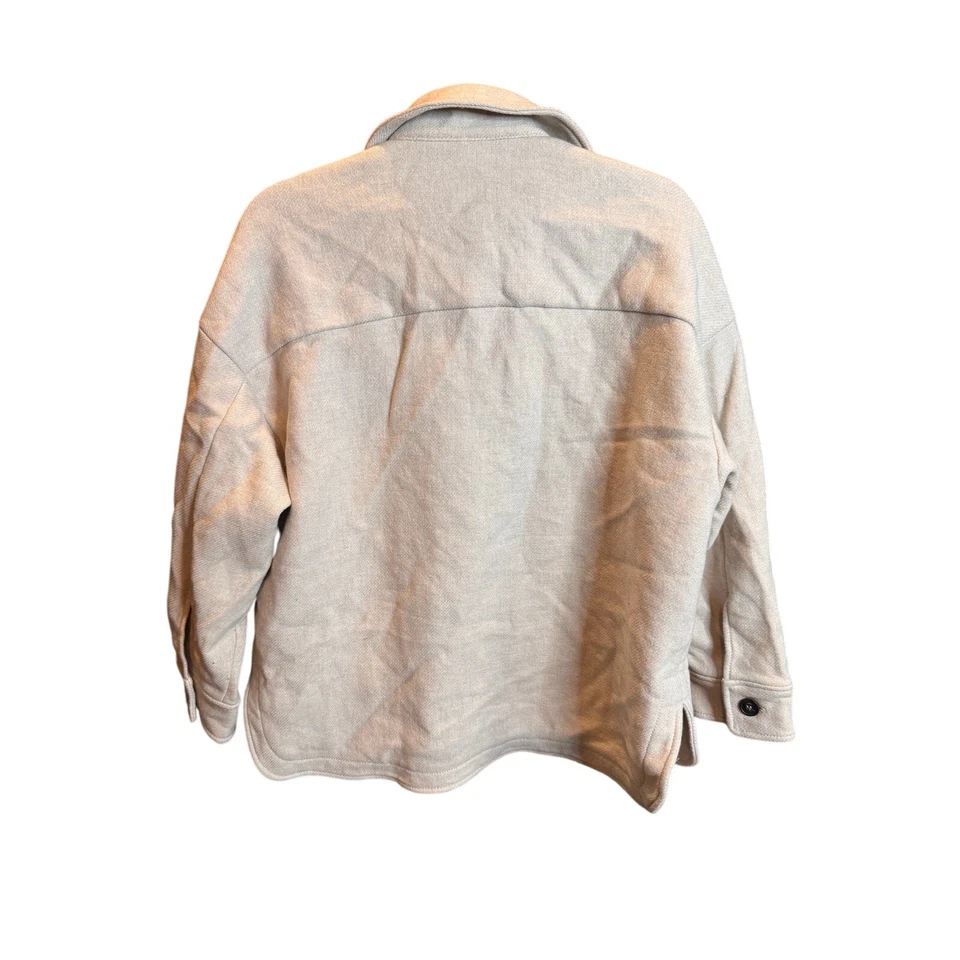 Chaqueta de Lana Zara Manteco Beige Hombre Talla Grande Botón Delantero Abrigo Foto 2 de 4