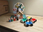Vintage Fisher Price Little People 1966 Ferris Wheel WORKS original figures 969