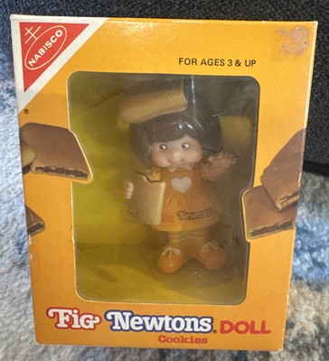 1983 Vintage Nabisco Fig Newtons Cookie Vinyl Girl 4.5  Advertising Figure NEW!