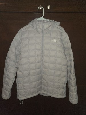 The North Face ThermoBall Hooded Insulated Lightweight Men's Gray Jacket XL Slim
