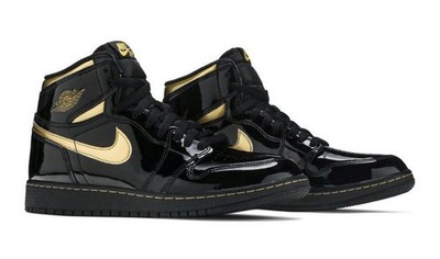 Brand New Nike Air Jordan 1 Retro High OG GS Black Metallic Gold 7Y 575441-032