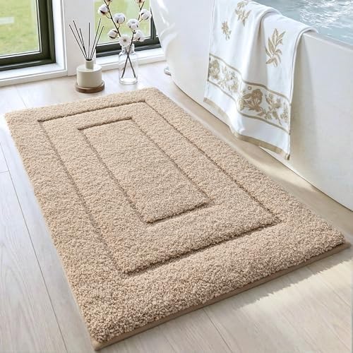 Tapis de bain haut de gamme DEXI 50x80 cm en microfibre épaisse et douce