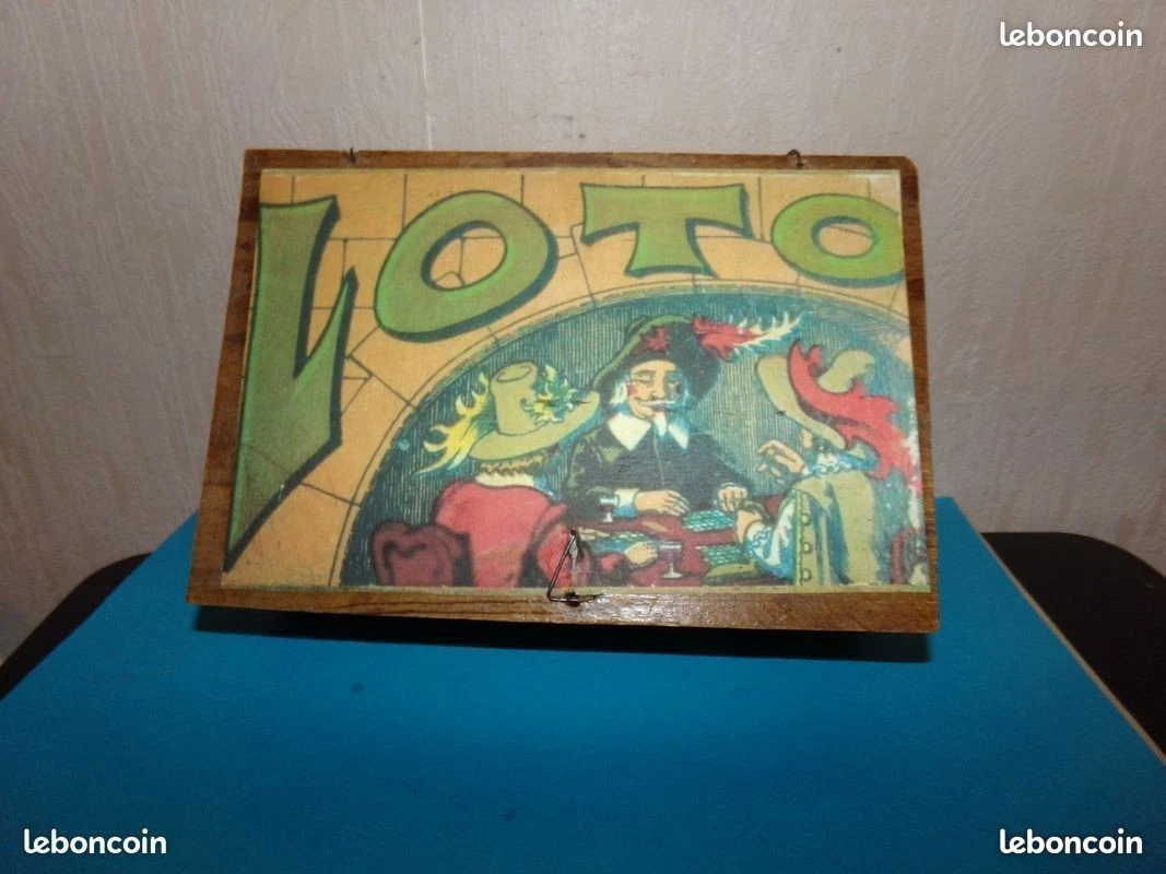 Ancien JEU de LOTO avec cartes & jetons en buis - Le palais des bricoles
