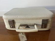Vintage Midcentury McBrine Train Travel Hard Makeup Vanity Case Suitcase Luggage