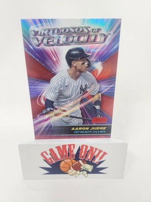 2024 Topps Stadium Club Aaron Judge Virtuosos of Velocity Red Foil SSP BUF