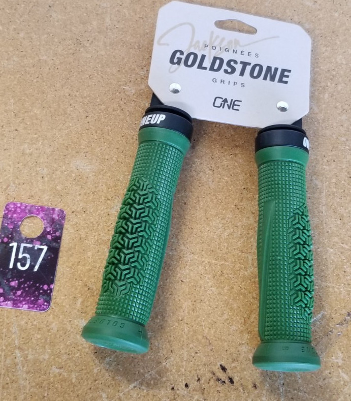 One Up green grips new (157)