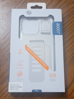 Ends 6/8 11AMPT Grip2U Boost iPhone 15 Pro Max, Clear
