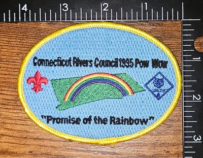Connecticut Rivers Council 1995 Pow Wow Promise of the Rainbow BSA Patch