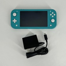 Nintendo Switch Lite Original Handheld Console Turquoise 32GB w/ Charger - Good