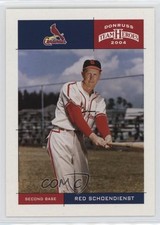 2004 Donruss Team Heroes Red Schoendienst #396 HOF 6k2