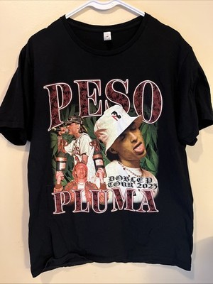 Peso Pluma Doble P Tour 2023 Shirt Size Large