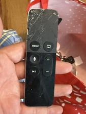 Apple TV Siri Remote black glass cracked, Still Working