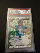 Trevor Lawrence 2021 Rookie Illusions Ink Blots Black Auto 2/15 - PSA 10/Auto10