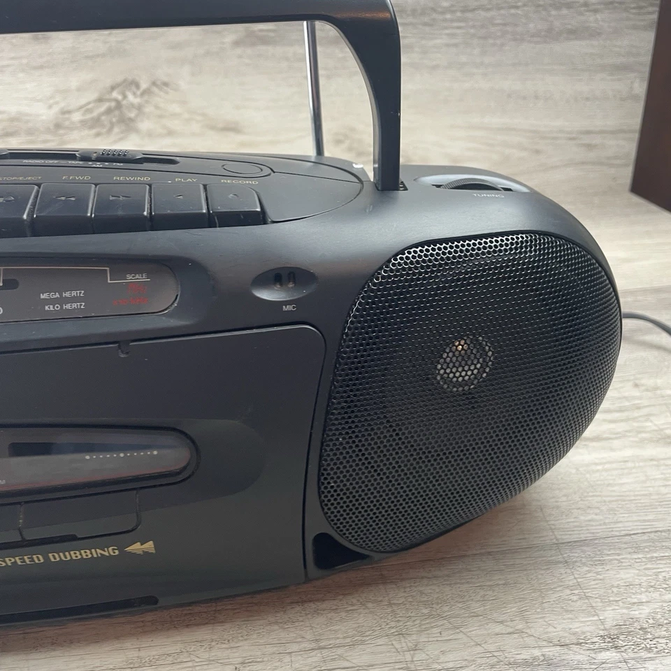 Reproductor de casete radio AM FM Soundesign Boombox negro vintage Foto 4 de 4