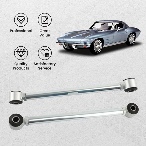 2PCS AJUSTABLE TRASERO PANHARD STRUT RODS BAR FOR CHEVROLET CORVETTE 1963-1979 - Imagen 2 de 12
