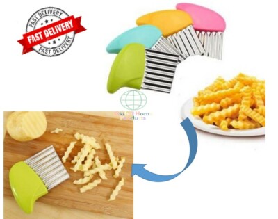 Edelstahl Kartoffelchips Salat Gemüse Knuspern Wellig Schneider Randon Farbe